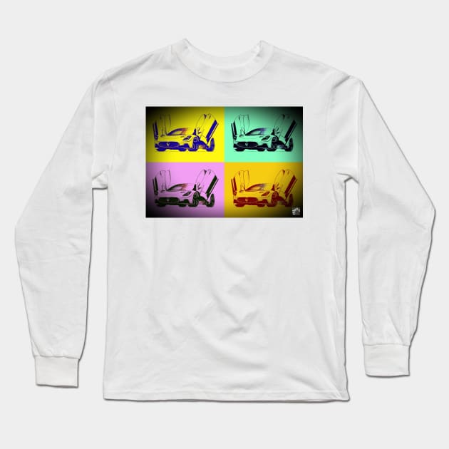 Geo3Doodles Pop t'art Maser Long Sleeve T-Shirt by Geo3doodles